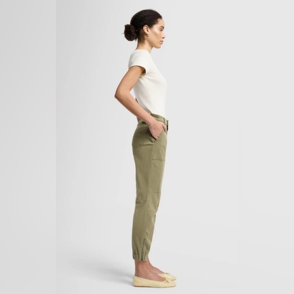 Seven For All Mankind NWT 26 Darted Boyfriend Jogger Pant in Army - Picture 3 of 7